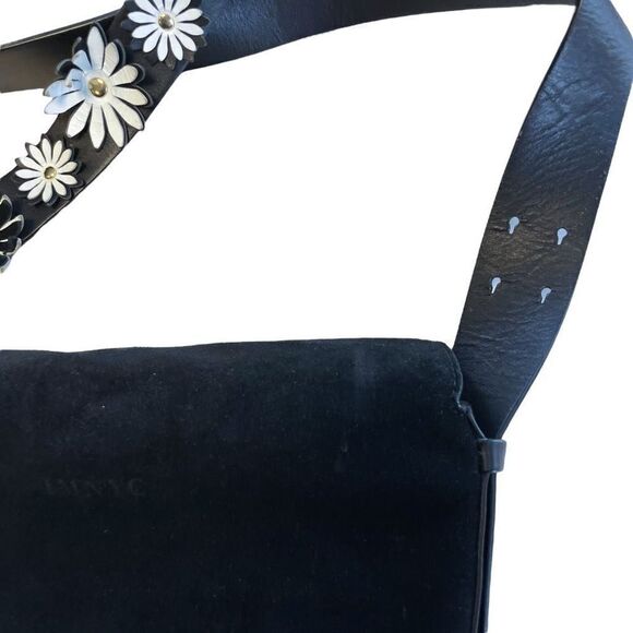 Isaac Mizrahi New York Suede & Leather Crossbody - Picture 3 of 7